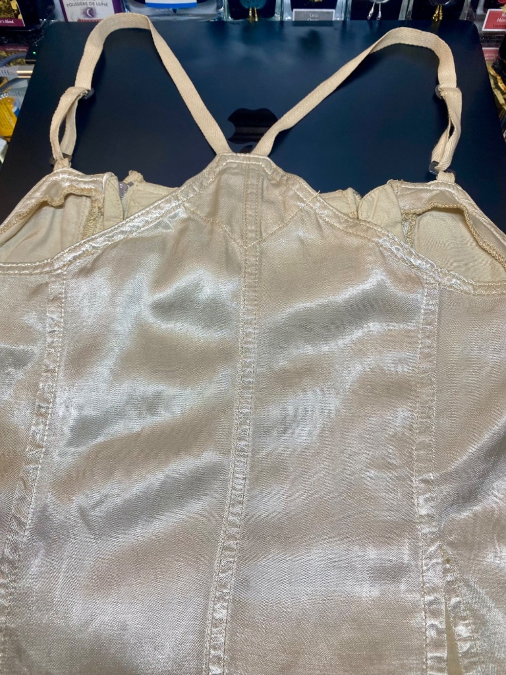 VTG Biscote Seymour Metallic Cargo Jumpsuit • Y2K Archival Cyber Gorpcore S NWOT - Picture 12 of 16